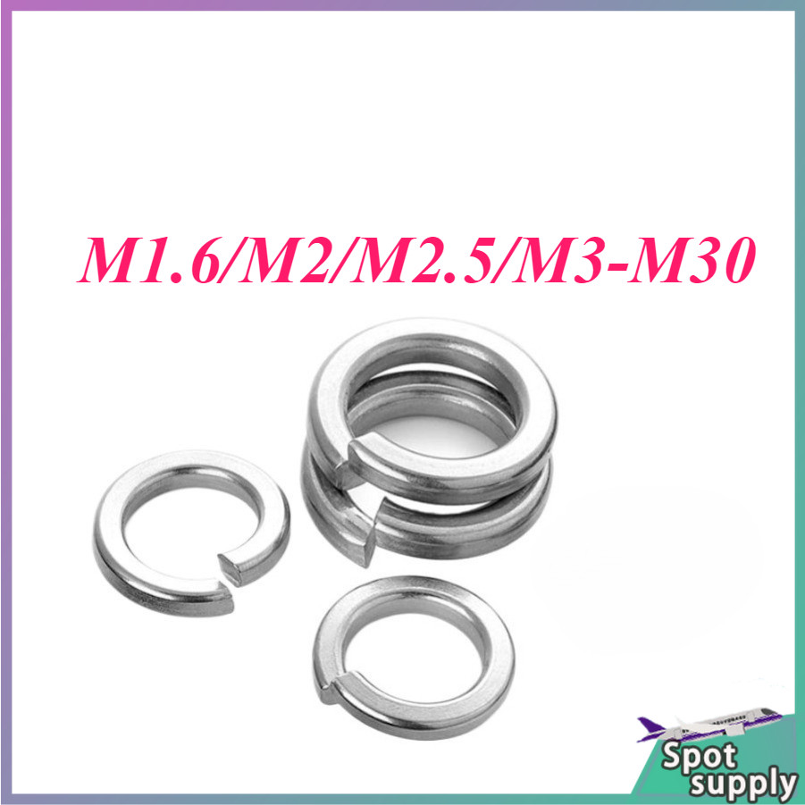 ปะเก็นยางยืดสแตนเลส 316, ปะเก็นสปริง GB93 ปะเก็น M1.6/M2/M2.5/M3-M30HJ-L001