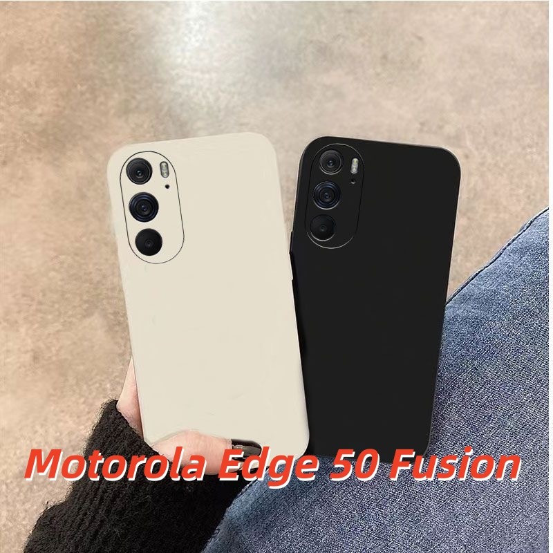 Case HomeFor Motorola Edge 50 Fusion Case Silicone Full Case Classic Solid Color Phone Case Cover Se