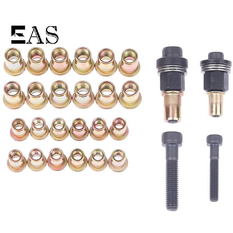 [EA] M6 M8 Rivet Nut s คู่มือ Riveter คอลัมน์สแตนเลสหกเหลี่ยมถั่ว AM6SS AM8SS DIY เจาะ Rivet ด้านนอก