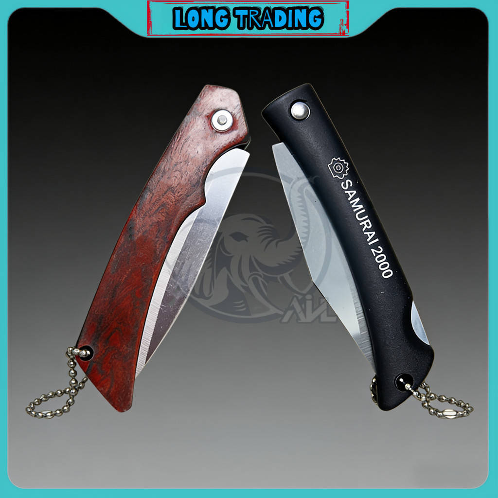 มีดพกอเนกประสงค์ 1แพ็ค2ชิ้น L-2170 พับได้  ขนาดเล็กจัดเก็บง่าย