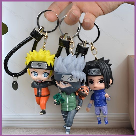 YT3 Naruto Uchiha Madara Uchiha Obito อะนิเมะการ์ตูน Action Figure พวงกุญแจสะสม Charm