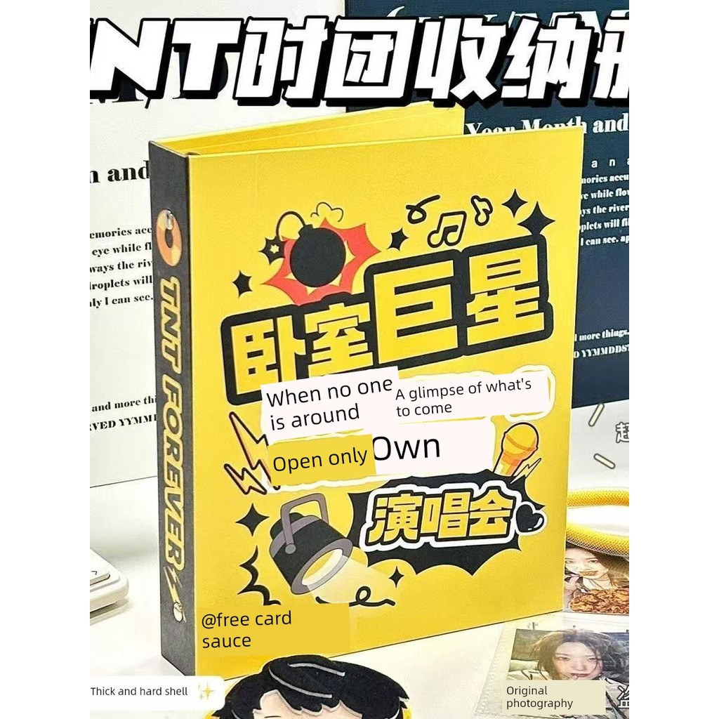 photo album แฟ้มการ์ด 9.5 ของแท้ tnt Times Youth League A5 Four Palace Grid 10 ซม.Photocard Aidou กร