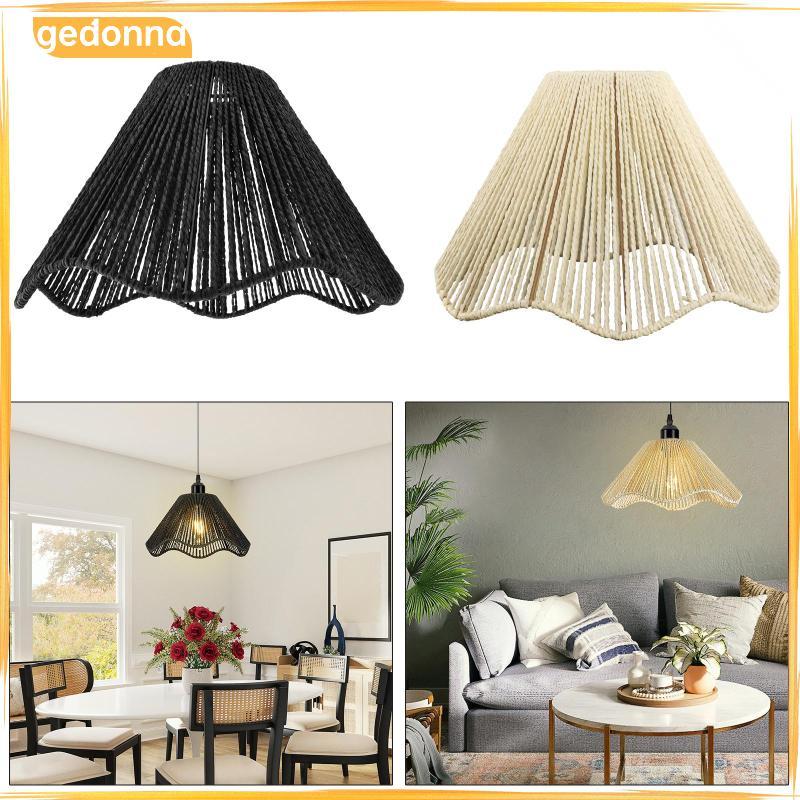 [gedonna] Boho Light Shade ตกแต่งตาราง Elegant Rustic สานเชือกโคมไฟสําหรับ Home โต๊ะรับประทานอาหารห้