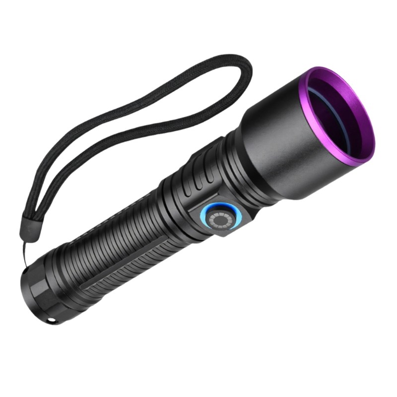 Doublebuy อลูมิเนียม 365nm แสงตรวจสอบอัลตราไวโอเลตพร้อม IP65 หนูเหมาะสําหรับการสํารวจกลางแจ้งและการร