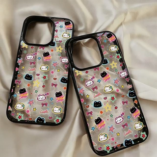 เคสโทรศัพท์ for iPhone 13 11 15 16 Pro Max Case iPhone 11 12 17 Pro Max 14 15 Pro Max 2 in 1 อะคริลิค Acrylic น่ารัก