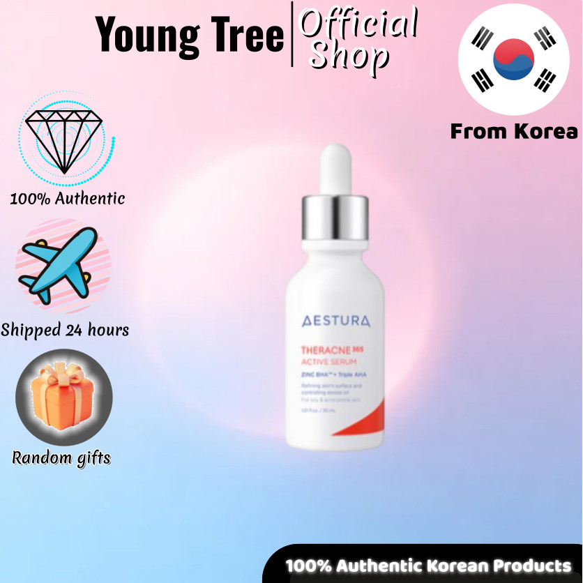 [ESTURA] THERACNE365 Active Serum, 30mL# ที่อยู่การผลิตน้ํามันส่วนเกินได้อย่างมีประสิทธิภาพ