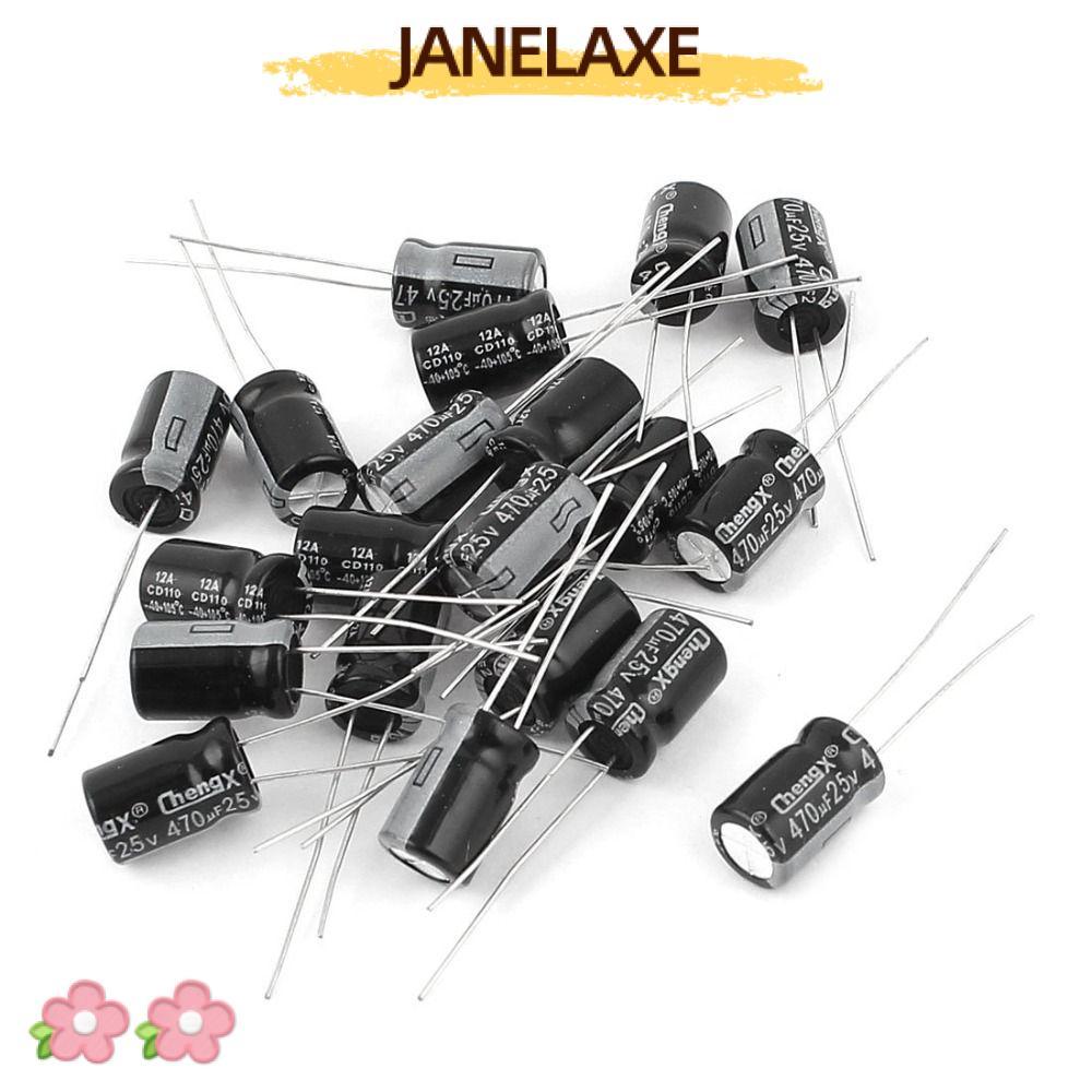 JANELAXE932JN ตัวเก็บประจุไฟฟ้า, ตะกั่วเรเดียลอลูมิเนียม Polarised Electrolytic Capacitor, -40 ~ + 1