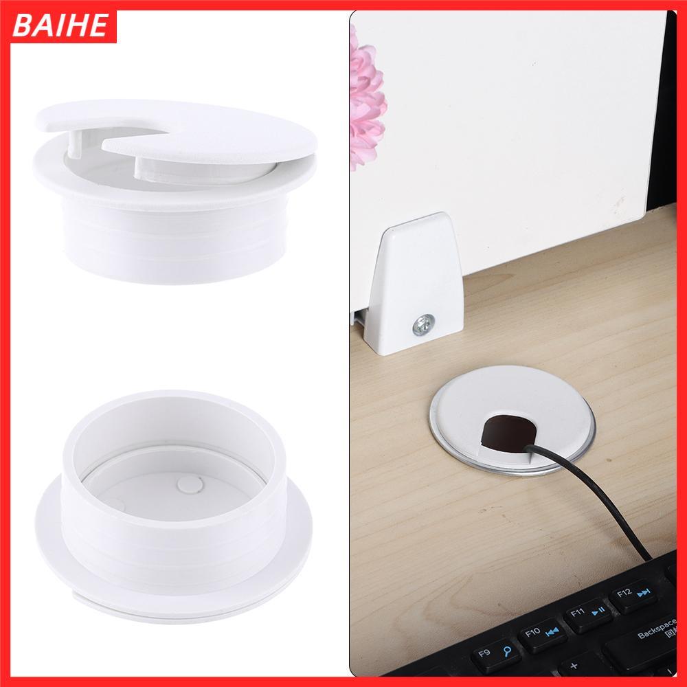 BAIHE 35/50 มม.คอมพิวเตอร์ Grommet Buckle Line Office Tidy Organizer Line กล่อง