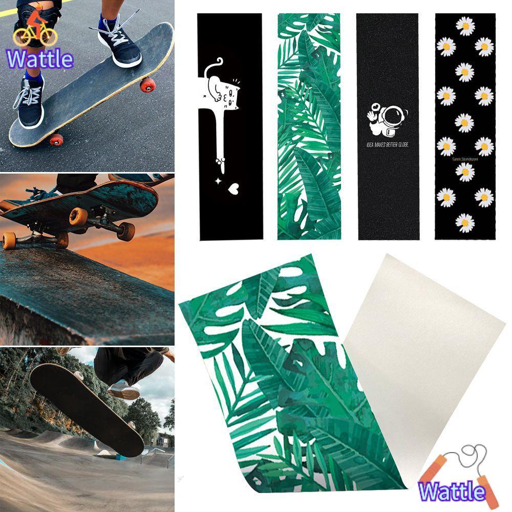 WATTLE Skate Board Deck Sticker Non-slip Portable Self-adhesive Grip Tape