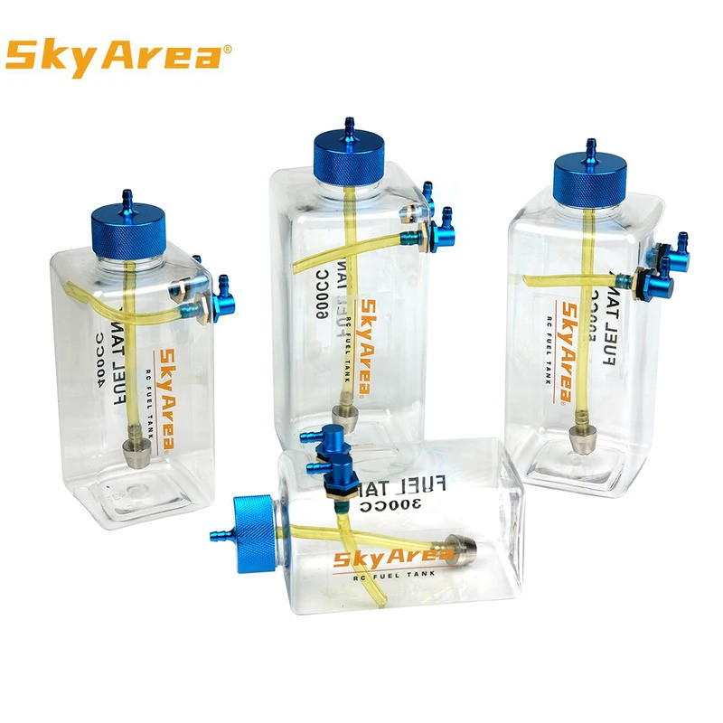 1PC RC รุ่นการใช้ถัง Petrol ขวดพลาสติกใส 300/400/500/600 ML/CC CNC อลูมิเนียมสําหรับและ Nitro รถเครื