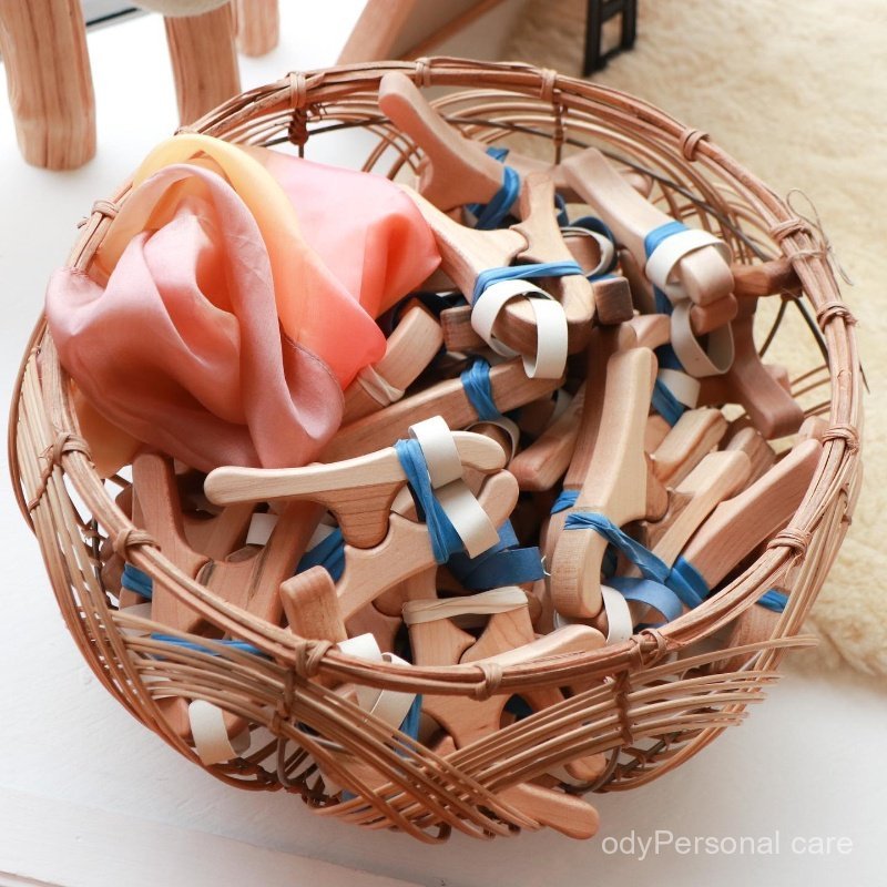 Large Waldorf Wooden Play Clips Open Ended Play Toys for Children Kindergarten Game Clip Play Silk T