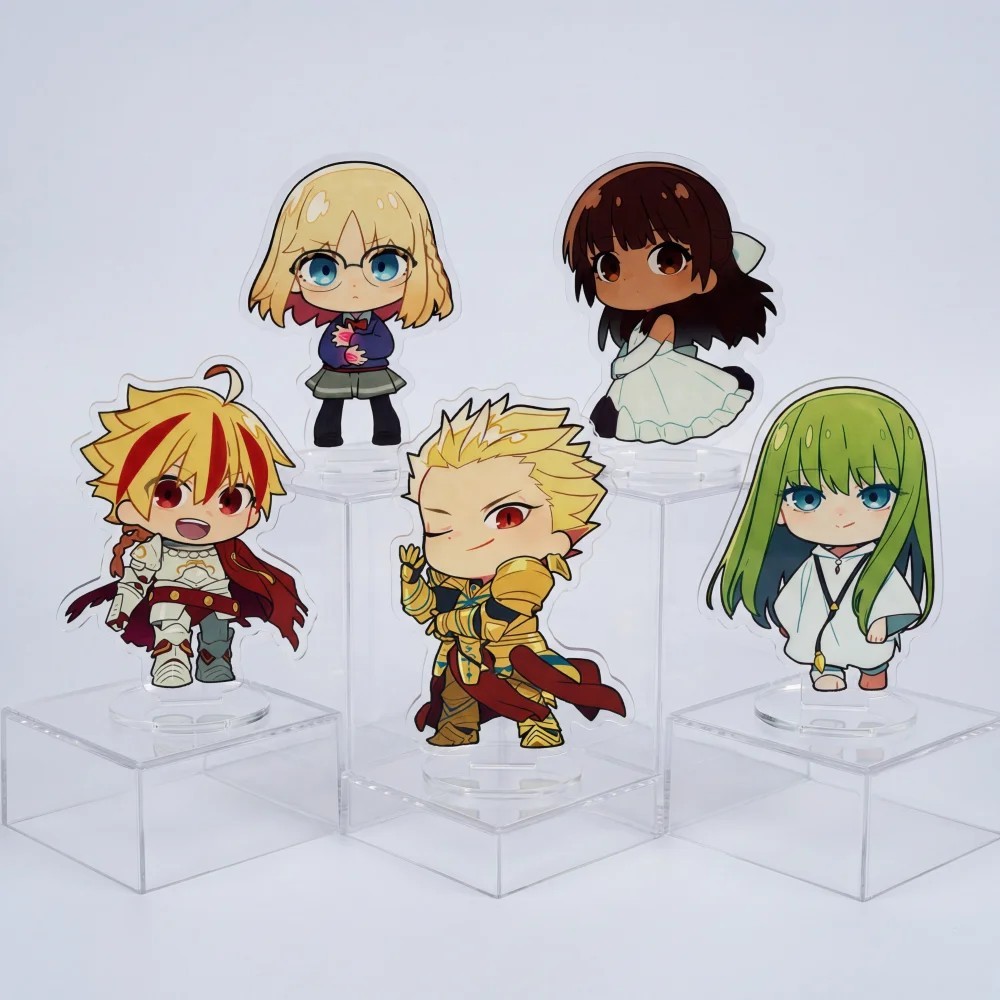 Standee อะนิเมะ Fate/strange ปลอม micha รุ่น Gilgamesh Enkidu Saber Richard I โต๊ะเรียนตกแต่งพวงกุญแ