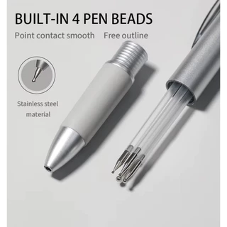 ปากกาดอทเพ้นท์เล็บ 5in1 Dot Pen ไม้ดอท 4หัวในด้ามเดียว วาดลายจุด เพ้นท์เล็บ ติดอะไหล่ มีหัวขัด อุปกรณ์ทำเล็บ ยอดนิยม