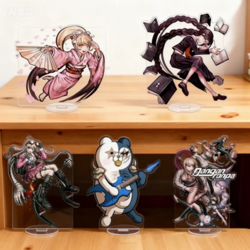 Standee อะนิเมะ Danganronpa อะคริลิค micha รุ่น Nagito Komaeda Kiriri Kyouko Togami Byakuya Monkuma 