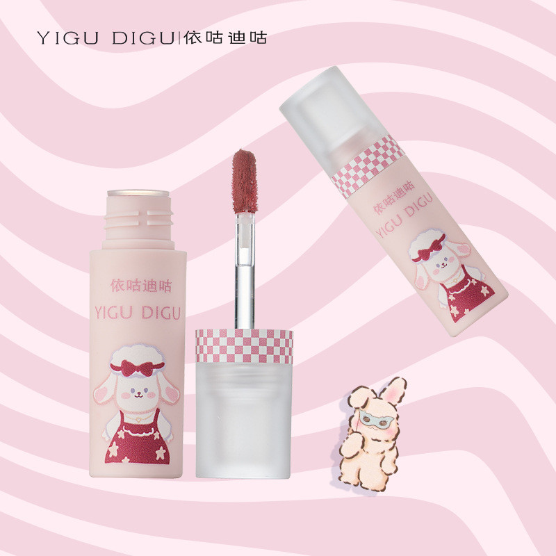 BS2Z YIGUDIGU YIGUDIGU Opera Group Performance Notes Lip Glaze Matte Velvet Lip Mud Plain Face ลิปสต