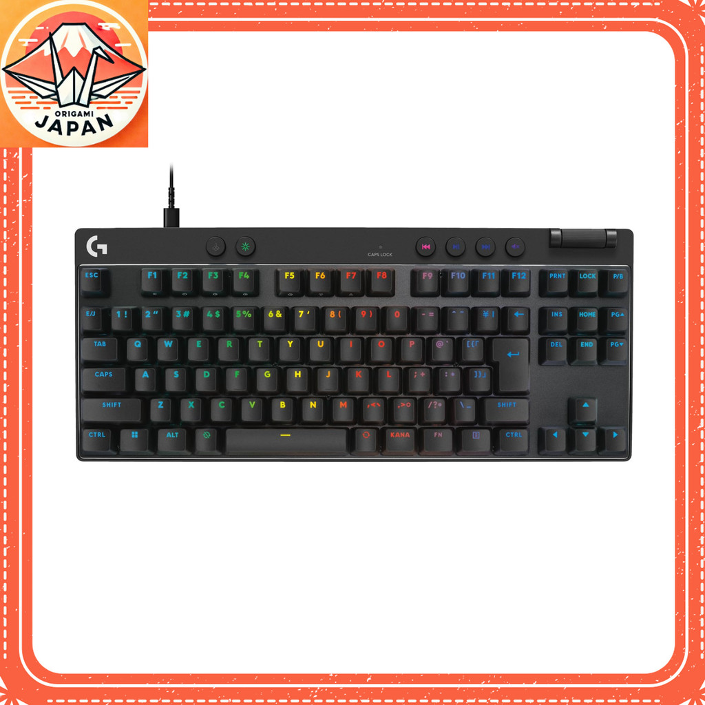 【Amazon.co.jp เฉพาะรุ่น】 Logicool G PRO X TKL RAPID คีย์บอร์ดเกมมิ่งความเร็วสูง ปรับระยะกดได้ ระดับแ