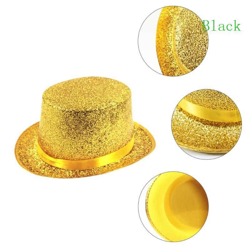 BLACK Short Brim Fedora Hat Victorian Age Magician Hat for Boy Men Adult Cap