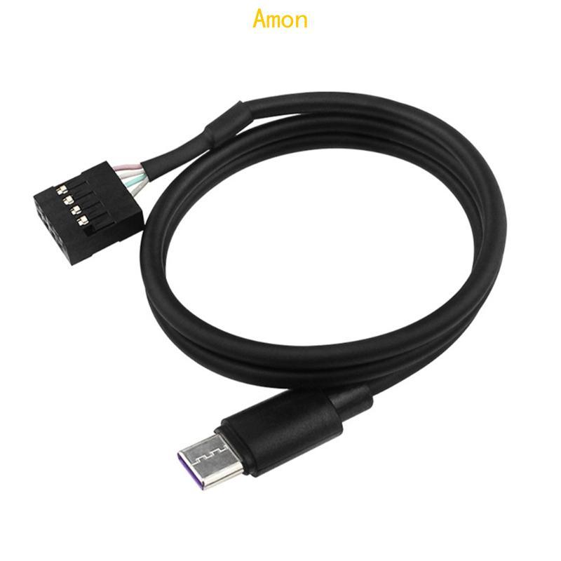 Amon Secure Connection 9Pin To Type C สายไฟสําหรับอุปกรณ์เสริมคอมพิวเตอร์