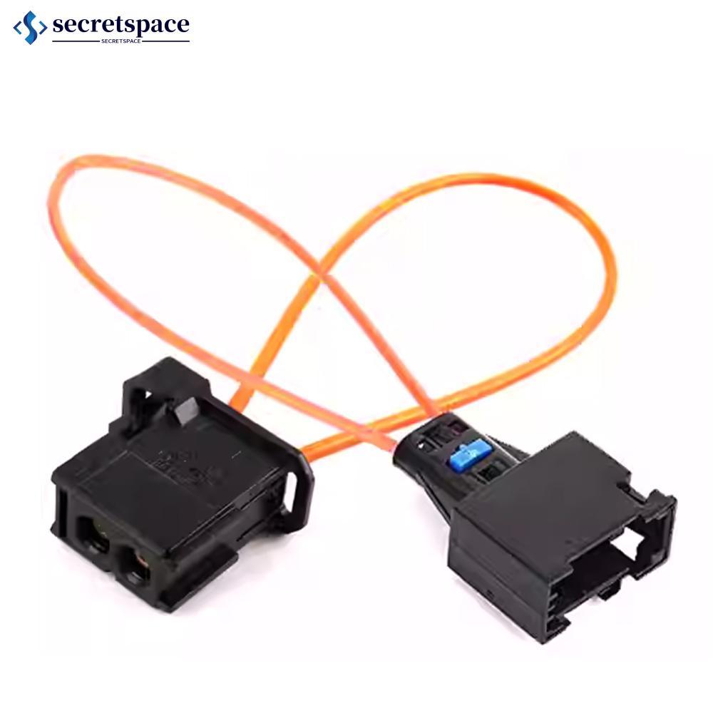 SECRETSPACE 2 ชิ้นรถ MOST Fiber Optical Optic Loop Bypass ชายอะแดปเตอร์สาย T7V1