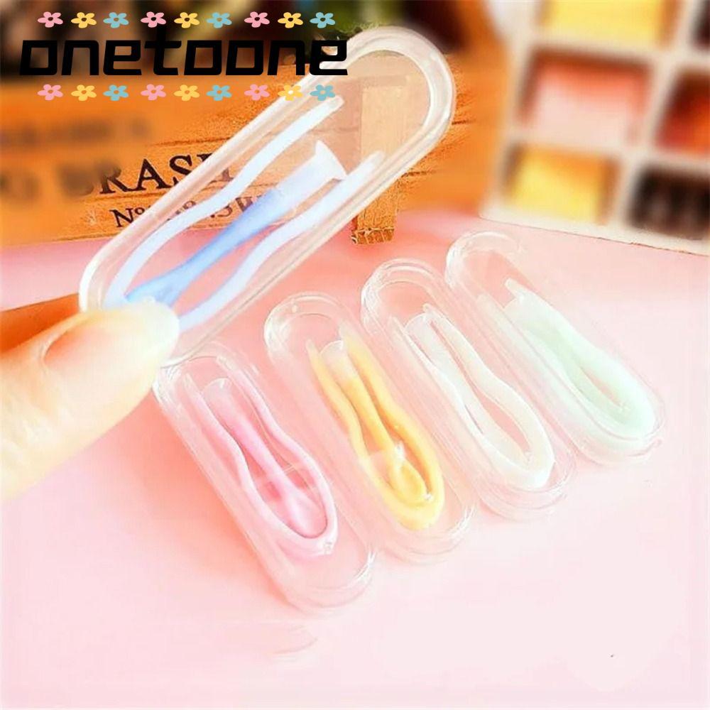 ONETOONE 1PC ที่ใส่คอนแทคเลนส์,สวมใส่เครื่องมือสีทึบคอนแทคเลนส์, Mini Eyes Care คลิป Stick แหนบผู้หญ
