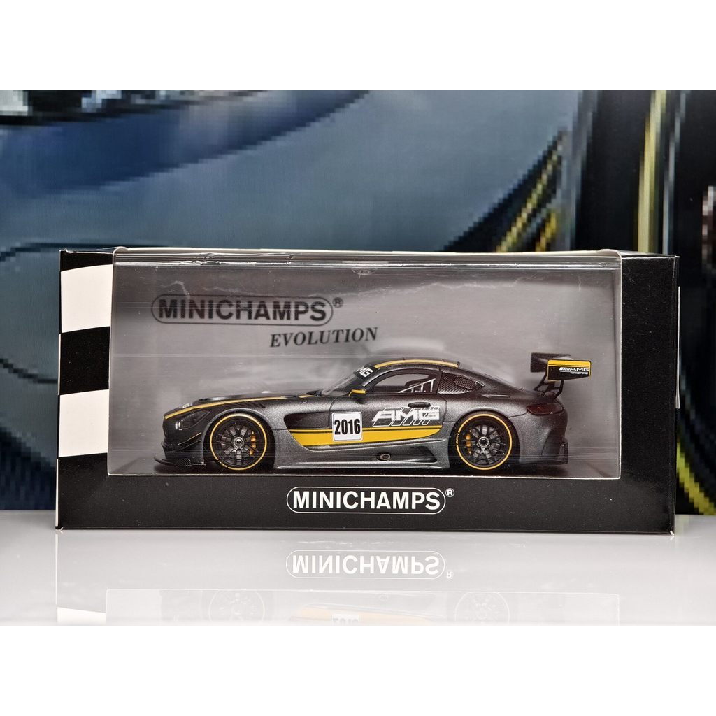 1/43 Minichamps Mini Cut Mercedes-AMG GT3 Presentation IAA 2015 500 ชิ้น ใหม่เอี่ยมเท่านั้นถ่ายภาพ, 