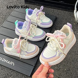 Lovito Kids รองเท้าสนีกเกอร์โดปามีนแนวสปอร์ตสำหรับเด็กหญิง L…