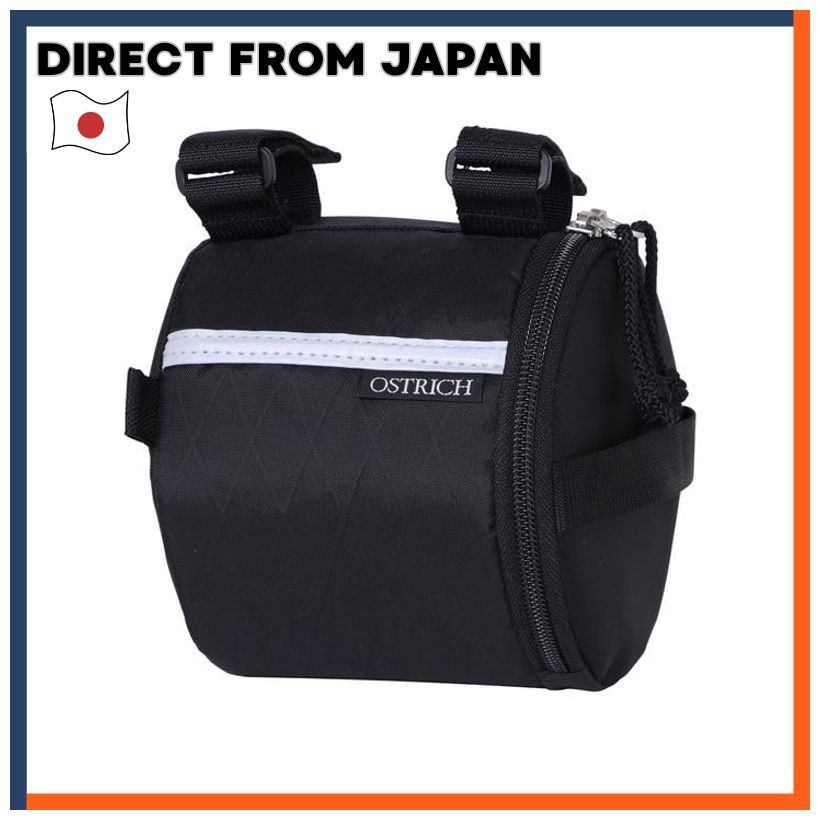 Ostrich Potari Front X Half X Black Bag