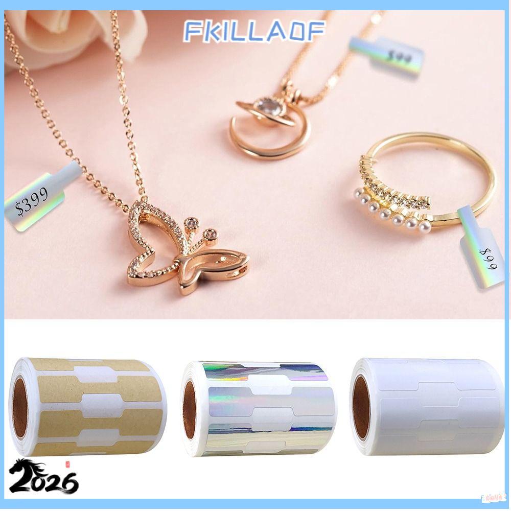 FKILLA0FCR 500ชิ้นป้ายราคาเครื่องประดับ,Multicolorแสดงเครื่องมือสร้อยคอแหวนป้ายราคา,สร้างสรรค์แฮนด์เ