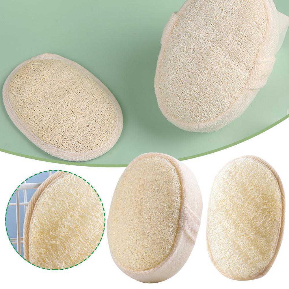 Exfoliating Natural Loofah Sponge Bath Ball Shower Rub สําหรับนวดเพื่อสุขภาพทั้งร่างกาย P6c1