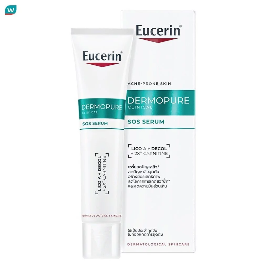 Eucerin ยูเซอริน เดอร์โมเพียว คลินิคอล เอสโอเอส เซรั่ม 40 มล. สำหรับผิวมันเป็นสิว