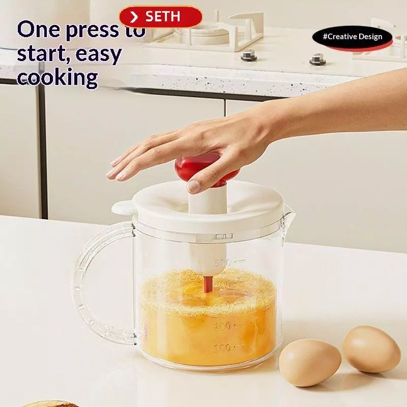 SETH Manual Press Egg Churn Cream Whipper Kitchen Gadget thumbnail 10
