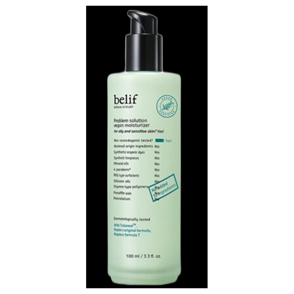 [Belif] Problem solution Vegan Moisturizer 100ml / Korean Vegan Moisturizer / Moisture Lock by selli
