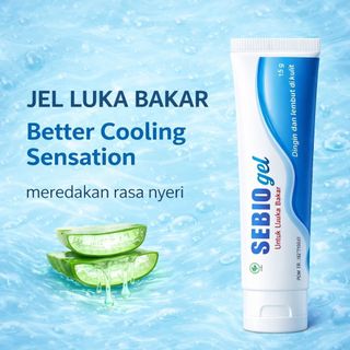 SEBIO Salep Krim Luka Bakar Tersiram Air Panas Tersengat Sinar Matahari & Krim Gigitan Serangga ORIGINAL 100% SEBIO GEL Krim Ampuh Menyembuhkan Luka