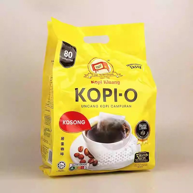 Malaysia Cap KOPI-O Coffee Black Bag Barrel Black Coffee#马来西亚Cap居銮KOPI-O Coffee Black Bag Barreled B