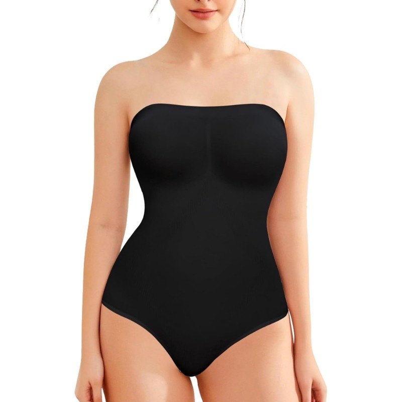 【S-XL】EVIOVIO บอดี้สูท เกาะอก ไม่ม้วน เก็บพุง กระชับสัดส่วน เสื้อผ้าผู้หญิง สินค้าใหม่พร้อมส่งในไทย