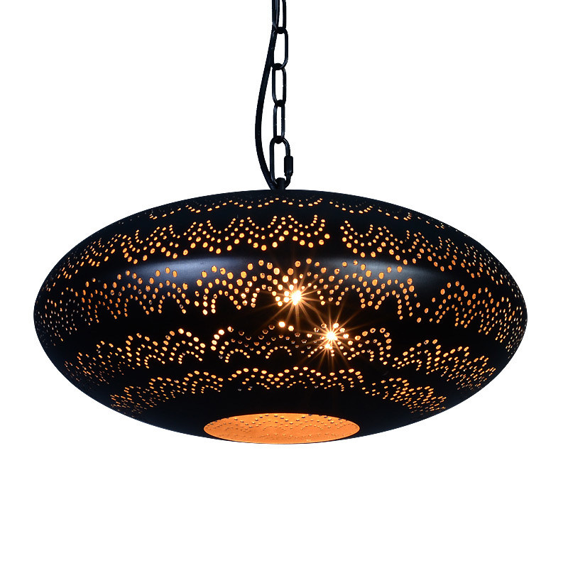 Vintage-style iron chandelier for bars, industrial-style dining rooms, living rooms, tea rooms, Thai