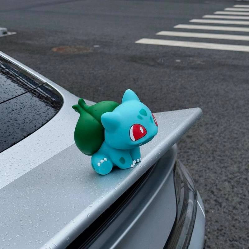 【Ready Stock】 10cm Bulbasaur Sitting Doll Cute Wonderful Frog Doll Car Decoration Car Tail RwJ7