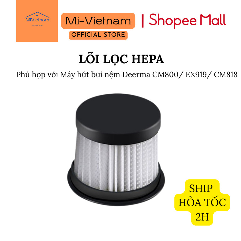 แผ่นกรอง Hepa สําหรับ Deerma CM800, CM900, CM300(S), CM400, CM500 เครื่องดูดฝุ่นต้านเชื้อแบคทีเรีย (