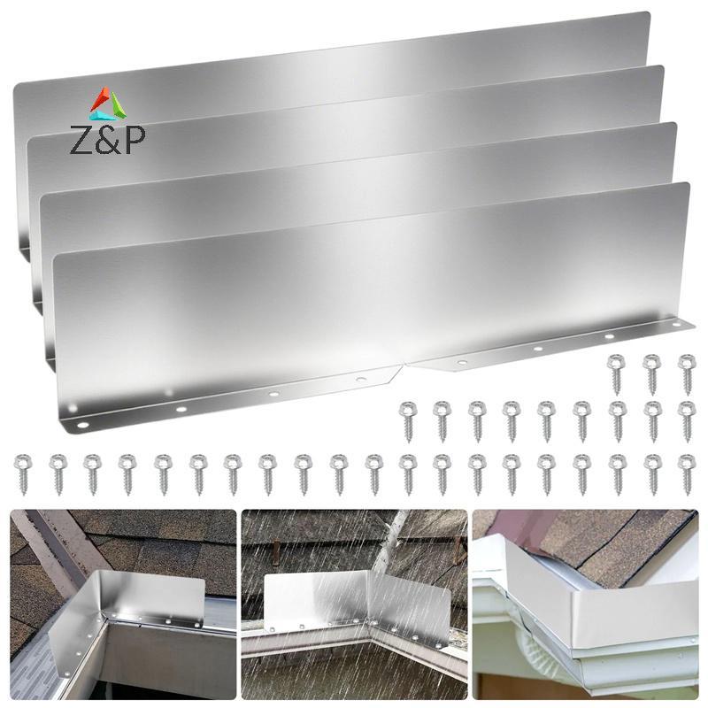 [Z&PT] 4 ชิ้น Rainwater Valley Gutter Splash Guard Rain Drip Gutter Guard, Rain Drip Gutter Guard สํ