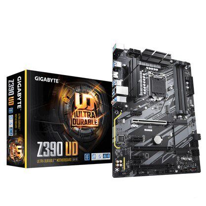 [ไม่ใหม่เอี่ยม] เมนบอร์ดราคาโปรโมชั่น Gigabyte Z390-UD 1151 DDR4 บอร์ดขนาดใหญ่รองรับ CPU รุ่นที่ 8 ร