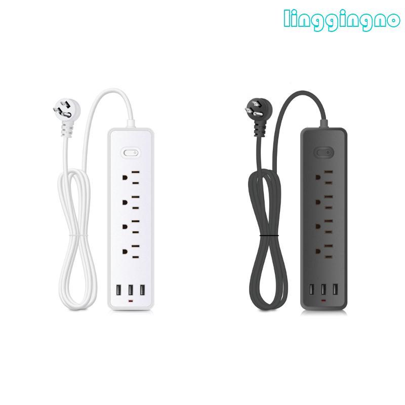 RR Surge Protector Wall Outlet พร้อม 4 ช่องกว้าง 3x พอร์ต USB สําหรับโทรศัพท์
