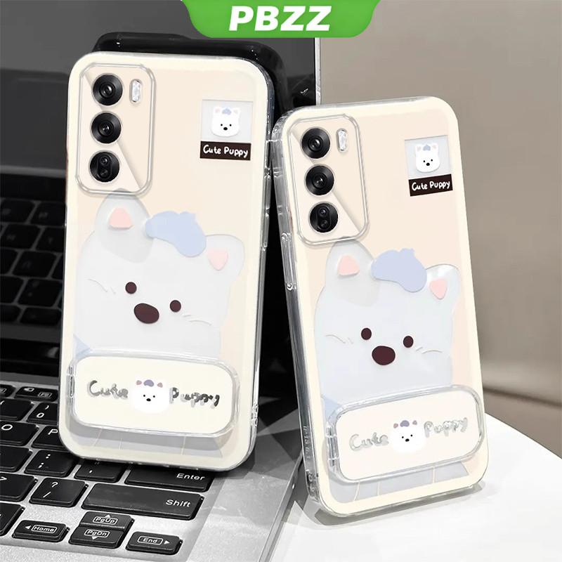 PBZZ สําหรับ OPPO Reno 12 pro 5g reno 12 5g เคสโทรศัพท์ความวิตกกังวล Softcase ซิลิโคนกันกระแทกใหม่ออกแบบความงามพร้อมผู้ถือน่ารักสีชมพูสําหรับสาว JTYZJ1