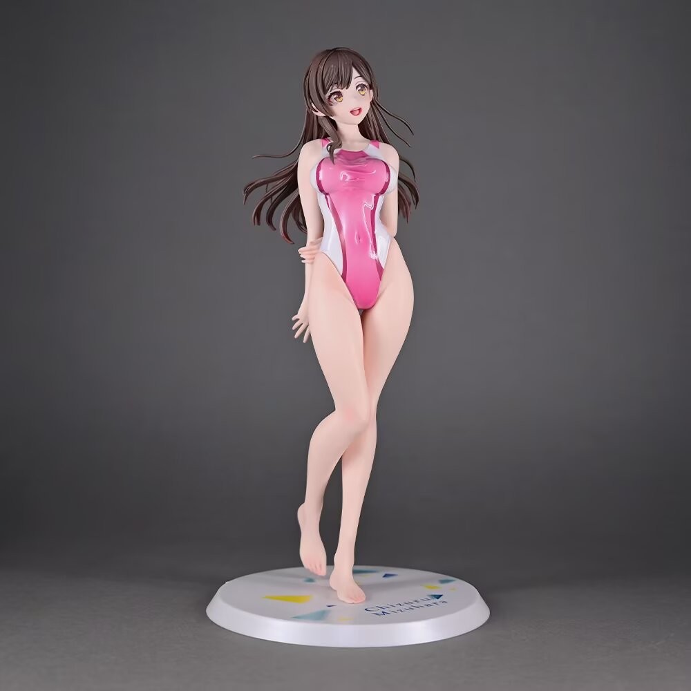 BHBW เช่าแฟน Suwon Chizuru Cheongsam การแข่งขันชุดว่ายน้ํารูปอะนิเมะของเล่นสองมิติตกแต่งรุ่น