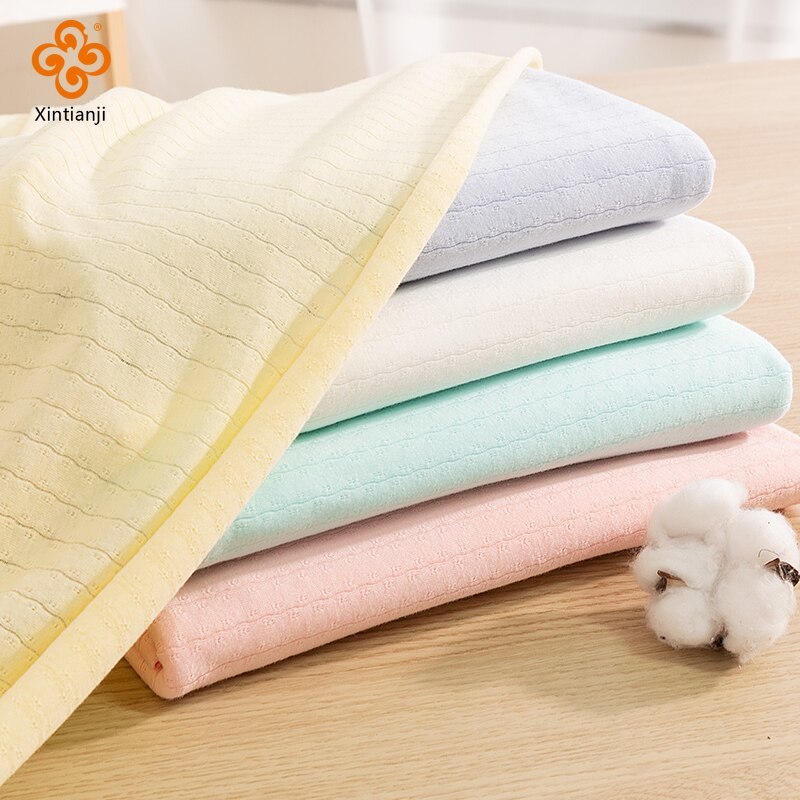 40 วินาทีบางและบาง Jacquard ถักผ้าเด็กผ้าฝ้าย Jersey ผ้าเย็บวัสดุสําหรับเด็ก Swear K303288