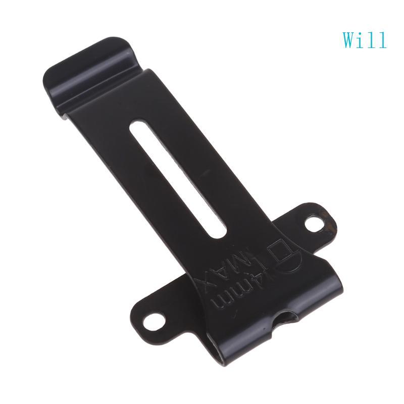 จะแบบพกพา Walkie เข็มขัดคลิปโลหะสีดํา Clamp คลิปสําหรับ TK208 TK308 TH22AT TH42AT TK2118 TK3118 BF88
