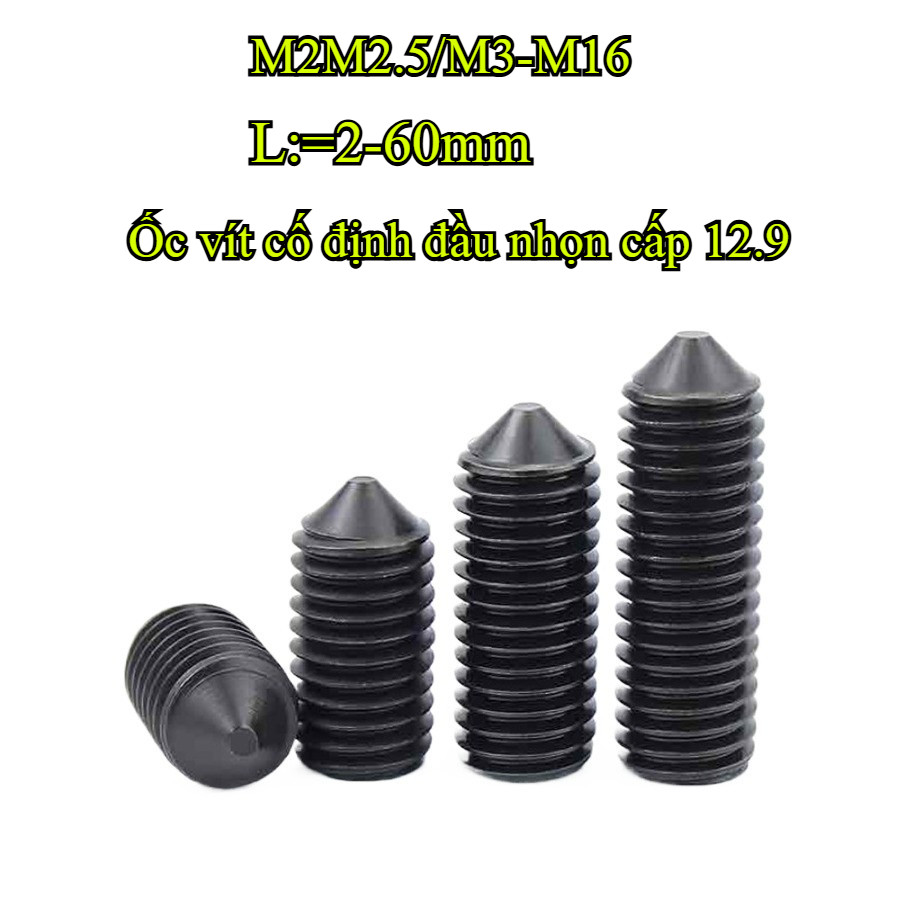 12.9 Grade Pointed Edge Fixing Screw/Fixing Screw M2M2.5/M3-M16 * L = 2-60mm (HJX-VN)