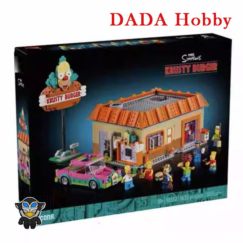 DADA Hobby DH3X เข้ากันได้กับ 10352 The Simpsons: Krusty Burger Building blocks ET8M