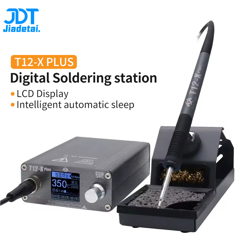 OSS T12-X PLUS สถานีบัดกรีอิเล็กทรอนิกส์หัวแร้ง T12 เคล็ดลับสําหรับ PCB ซ่อมโทรศัพท์บอร์ดเชื่อมซ่อมเ