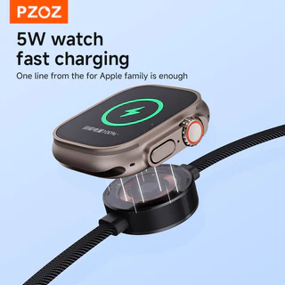 PZOZ 140W PD USB C สายดิจิตอลจอแสดงผล Fast Charging สําหรับ iPhone 17 16 15 14 13 Pro Max สําหรับ Apple watch MacBook iPad USB Type C Micro สายไฟชาร์จ