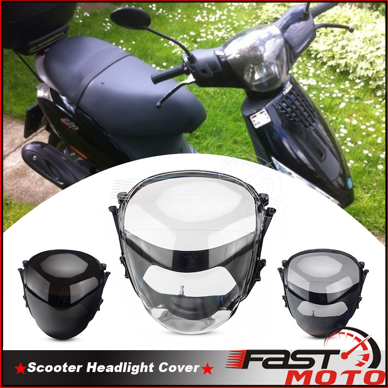 TC Scooter Motorcycle Headlight Cover Glass Guard Head Light Lens for Piaggio Zip 100 98 4T Zip 50 2